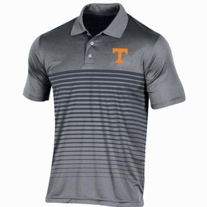 NCAA Men's Striped Polo Shirt-Tennessee Volunteers